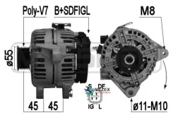 ��������� Toyota Avensis/Camry 2.4 03- 100A ERA 209366 ����