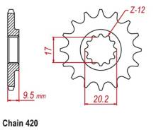   Scar KTM SX65 00-23. SFS51014 14   JTF1906.14 