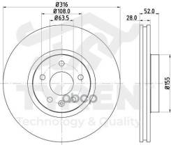   |  | Ford Galaxy 06>, S-Max 06>, Volvo S60 10>, S80 06>, Land Rover Freelander Ii 07> Tyren . TYR1012741 Tyren TYR1012741 