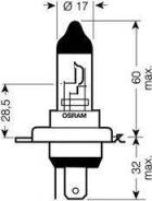  H4 12V 60/55W P43t Original LINE   / () 1 . Osram 64193 
