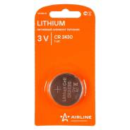 ��������� CR2430 3V ��� �������� ������������ �������� 1 ��. Airline CR243001 ����