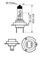  H7 12V 55W PX26d X-tremeVision Moto 12972XVBW 