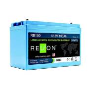  Blue 329x172x223 mm Mastervolt 569-RB100HP ReLion 12V 1280Wh 100Ah HP 4SC LiFePO4 