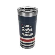  Life Is Better At The Campsite 20oz Dark Blue Camco 17-53326 