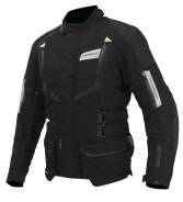  Komine JK-572 Full Year JKT-Gallia 3XL, Black/Neon 