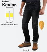  Komine WJ-742R Kevlar Jeans WS, Black 