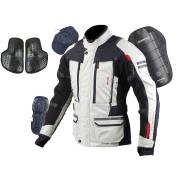  Komine JK-574 F-Touring JKT-RAMA ? S, Ivory/black 