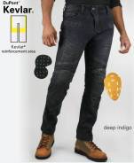  Komine PK-718 II Super Fit Kevlar Jeans WS, Deep Indigo 