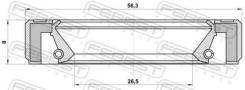   26.5X56.3X8X8 Febest 95GBY28560808R 