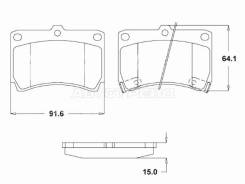   () Kia Rio 00-05 / Mazda Demio 96-02 / 121 91-96 / 2 02-07 / 323 89-03 Akebono AN-298WK,  