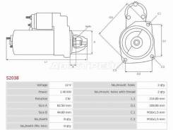 ������� Nissan AD 99-08 / Almera 95-00 / Primera 90-02 / Serena 99-05 (1,4 kW/ Z=8) AS-PL S2038 ����