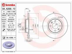  () Renault Logan 04-22 / Sandero 09-22 / Dacia Logan 04-08 / Renault Sandero S Brembo 08. A268.10,  