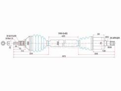    RH Volkswagen POLO 10-  4D (RUS)/POLO VI 20- SAT VW-5-63,   
