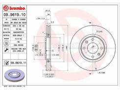   () Citroen Berlingo 96-22 / C3 01- / C4 04- / C4 Picasso 07-14 / Peugeot 308 0 Brembo 09.9619.10,  