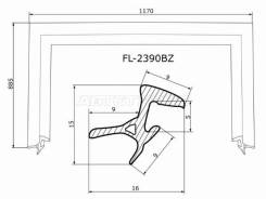    (-) Lexus RX 03-09 / Toyota Harrier (XU30) 03-13 FL-2390BZ 