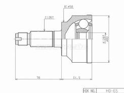  (/ ) Honda Accord 08-16 / Civic 05-12 / CR-V 11-16 / Stream 06-14 HDK HO-065,  