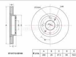   () Hyundai Elantra 00-09 / Sonata 98-13 / Kia Optima 00-05 / Magentis 00-06 SAT ST-51712-3D100 