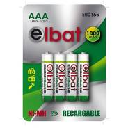   4  Multicolor, 2  Elbat EB0165 LR03 AAA 1000mAh 