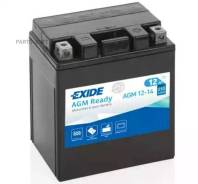  MOTO AGM Ready 12Ah 210A 134x89x164  ETN 0  M04 Exide AGM12-14 