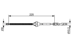 ���� ������� ������� 225mm. Bosch 1987482705 ����