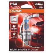  H4 12V 60/55W P43t Night Breaker Laser +150%   1 . Osram 64193NL01B 