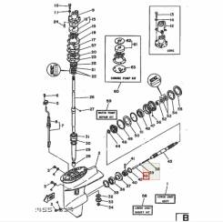 , Yamaha 20-30 6484563400 648-45634-00 648-45634-00-00 648456340000 