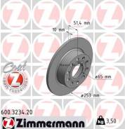   AUDI A3, SKO Octavia, VW GOLF 1.4/1.6-2.0TDI 03-    255X10 Zimmermann 600.3234.20 