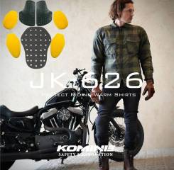  Komine JK-626 Protect Warm Riding Shirts Z series 2XL, Olive 