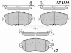 ������� ��������� HI-Q/Sangsin Brake SP1386, �������� ����