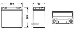  Start&Stop Auxiliary 12V 14Ah 200A 150X90x145  Etn1     Exide . EK151 