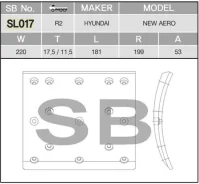 �������� ��������� ������ ������ R2 220*17/11*181 15 ���. Hyundai Aero express, Aero queen, Aero space, HD1000, HD160, HD170, HD250, HD260, HD270, HD320, HD350, HD360, HD450, HD500, HD700, Universe SL017, L01652, L01384, 583428A001, 583428A502, 58342... ����