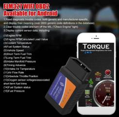   V2.1 OBD2 Bluetooth ELM327 Obdii  