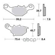 .   . /. 99,2X39,7X7,6/75,4X40,7X8,4 Moto; Kawasaki / Suzuki TRW . MCB679 