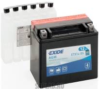   14Ah 215A 15090160 moto AGM .    Exide ETX16-BS_ Exide ETX16BS 