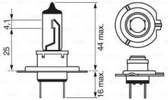  H7 Bosch Longlife Daytime 1987302078 H7 12V 55W PX26d 