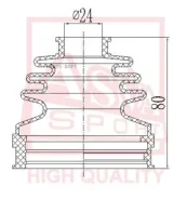 ������� ���� (�������� ��� ������) 24x70x79 ASVA ASBT-INE83 ����
