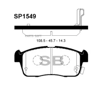 ������� �������� ��������! Suzuki Ignis 1.3 00-03 Sangsin Brake SP1549 SP1549 ����