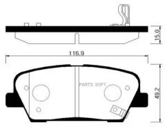     KIA: Stinger 17-, Sorento 09- / Hyundai: Santa FE 10-, Elantra 10-, Equus 09-, Genesis Coupe 08- HSB HP1043 