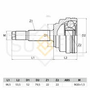 ���� �������� | ����� ����/��� | Chevrolet Aveo 1.4 03-08/Kalos 1.4 05>, Daewoo Kalos 1.4 02> Sufix 'ST1008 ����