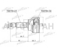   25x57x30 Mitsubishi Lancer CS 00-09 