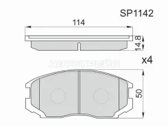������� ��������� HI-Q/Sangsin Brake SP1142, �������� ����