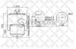 .  !1-. M16/24. 80+. 4.   1. M14 Volvo FM/FH9/12 Stellox 9078041SX 
