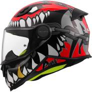  Grey Red LS2 FF812 Kid Punk Kids Full Face Motorcycle 