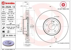Tarcza hamulcowa 09d52913 Brembo ����