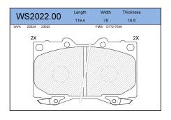 ������� ��������� �������� �������� ��� Toyota LAND Cruiser, Lexus LX, Toyota Tundra ����� jeenice ws202200 ����