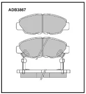 ������� ��������� �������� �������� ��� Honda Accord, Honda Civic, Honda CR-V Allied Nippon ADB3867 ����
