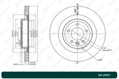 ���� ��������� G-Brake GR21557, �����/������ ������ ����