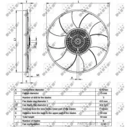 ����� ����������� Mercedes Sprinter 2.2D 07- NRF 49539 - ����