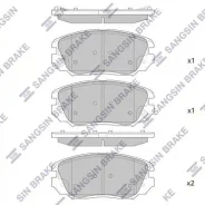 ������� ��������� �������� Opel Insignia 1.6-2.0CDTi 08 SP1402 Sangsin Brake SP1402 ����