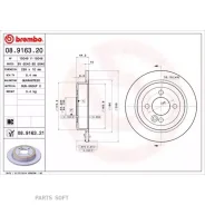 ���� ��������� UV Coated | ��� | Brembo 08916321 - ����